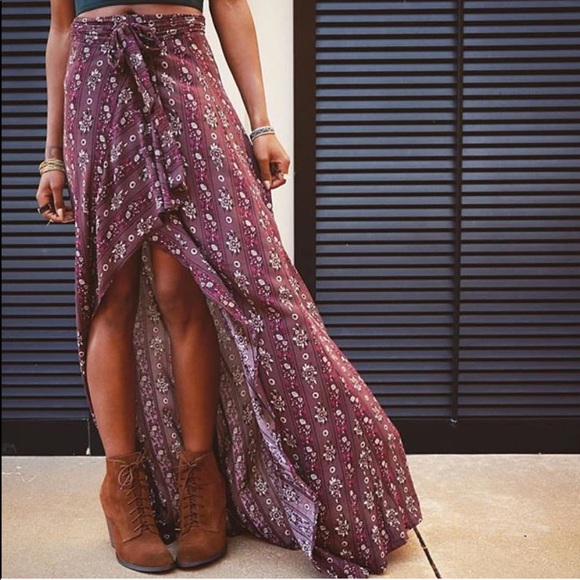 Cognac Boho Lace Up Wedge Ankle Booties - Picture 2 of 4